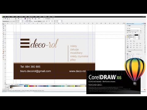 Wideo: Jak Tworzyć Wizytówki W Corel Draw