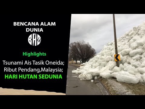 Bencana Alam Dunia : 19 - 21 Mac 2022 (Tsunami Ais Tasik Oneida, USA; Hari Hutan Sedunia)