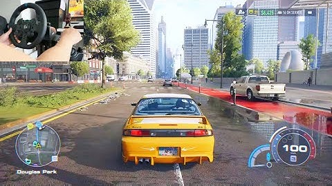 Nissan Silva free roam driving, steering wheel gameplay in NFS Unbound | Logitech G923 | PS5 4K