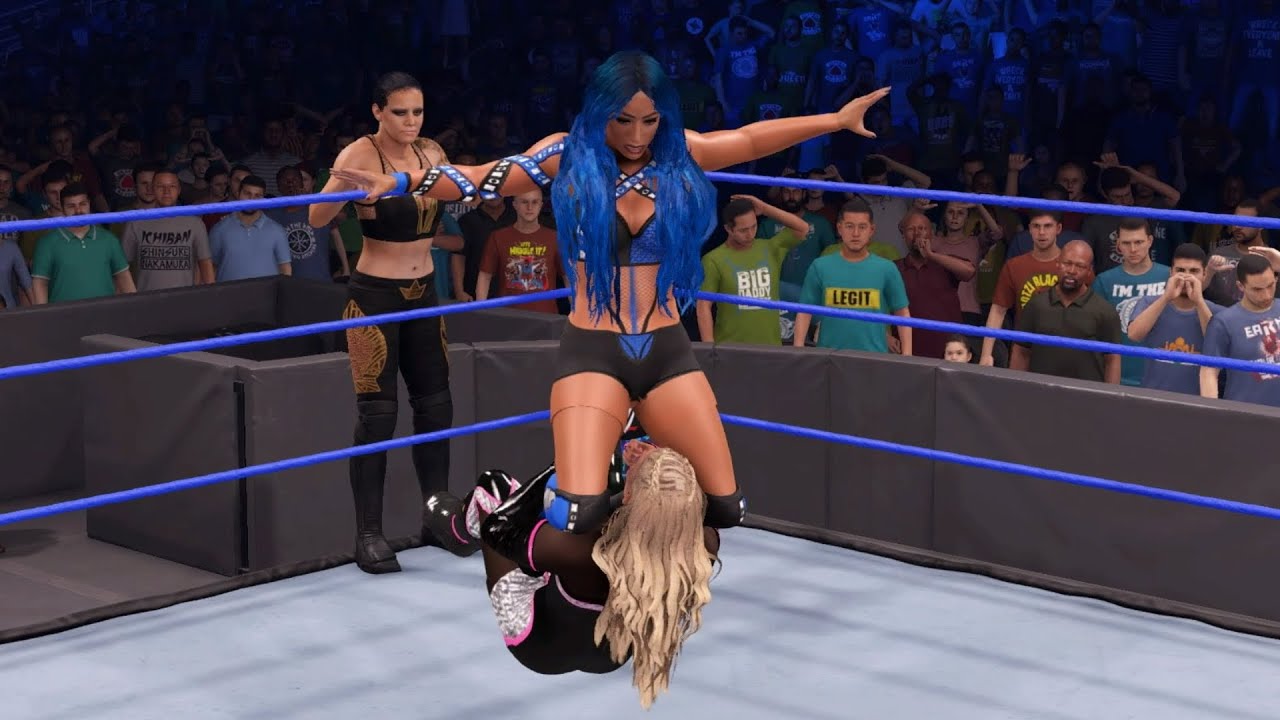 Wwe K Sasha Banks Naomi Vs Natalya Shayna Baszler Smackdown