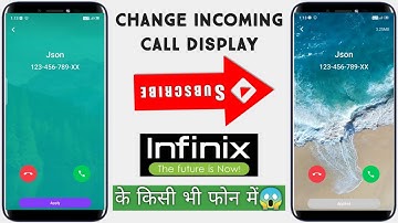 How to Change Incoming Call Display on Any Infinix Phone,Incoming Caller ID not showing