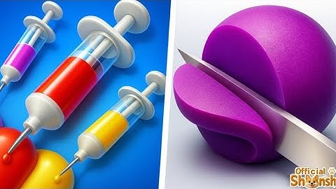 Jelly Dye VS ASMR Slicing - All Levels Satisfying Walkthrough Gameplay