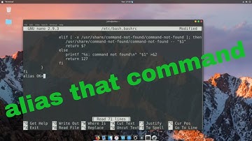Linux Bash Alias