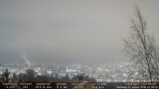 Timelapse Cam 2 - Natt til 22. januar 2018