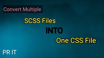 Convert Multiple SCSS Files into One CSS Easily .Compile multiple SASS or SCSS files into 1 CSS file
