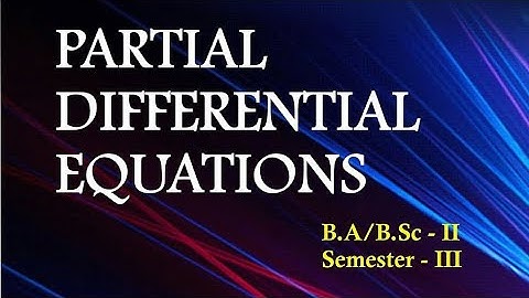 2021 paper solution #bsc 3rd semester partial differential equation pde