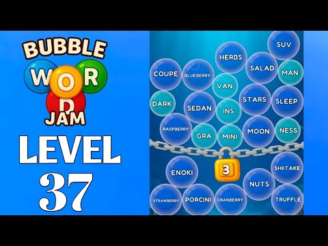 Bubble Word Jam Level 37 preview