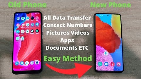 How to transfer information from one android phone to another