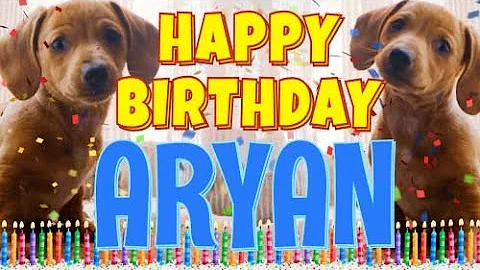 Happy Birthday Aryan! ( Funny Talking Dogs ) What Is Free On My Birthday