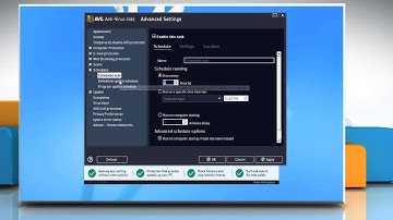 How to change AVG® AntiVirus 2013 Update schedule in Windows® 8