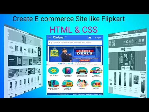 Ecommerce Website With HTML CSS & JavaScript Step By Step | Create E ...