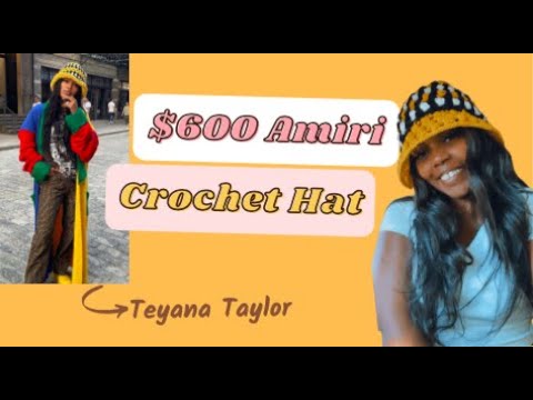 $600 AMIRI CROCHET BUCKET HAT REMAKE 