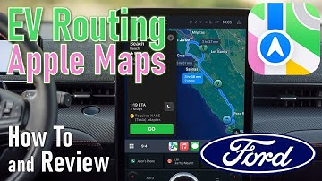 Apple Maps with EV Routing using CarPlay in Fords