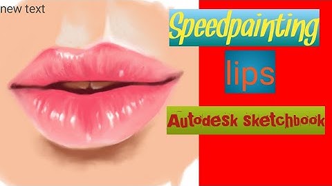 how i paint lips || Digital art Autodesk Sketchbook Android