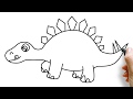 Dino Tekenen / stappenplan tekenen 2 - Dinosaurussen | Pinterest - Leren, Tekenen en Dinosaurussen : Follow along to learn how to draw a cartoon tyrannosaurus rex dinosaur easy, step by step art tutorial.