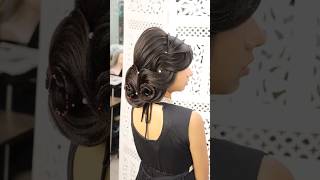 international d waves  low bun hairstyle for wedding day/ bridal hairstyle/ low bun hairstyle