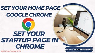 how to set homepage and startup page in goggle chrome