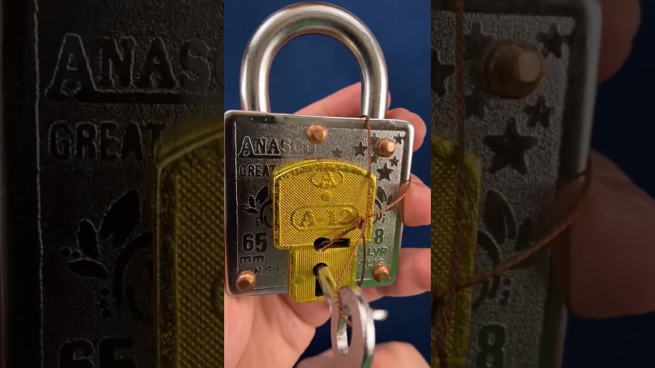 Don’t let the two keys and two holes trick you. Trick Lock 3 