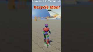 Using old Blender Models for Recycle Man ( #shorts )