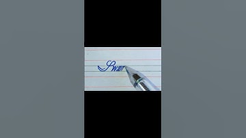 Swan write ✍️ in beautiful cursive style #calligraphy #handwriting