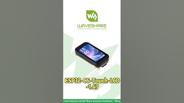 ESP32-C6-Touch-LCD-1.47，TF Card Slot for Storage，160MHz RISC-V Processor#waveshare #esp32 #arduino