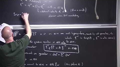 An advanced course in general relativity Lecture 23