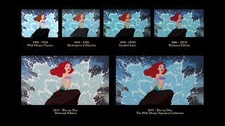 The Little Mermaid - Part of Your World (reprise) | 30 Years of Video Editions Comparison