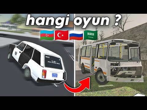 FARKLI ÜLKELERİN MOBİL ARABA OYUNLARINI OYNADIM 😱 !!