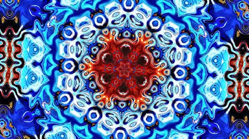 Kaleidoscope VJ Loop - Trippy Colorful Projection 8/10