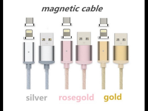 Magnetic braided USB Charging Cable For all IOS and Android Devices