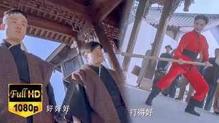 [Kung Fu Movie] The beauty in red is actually a Kung Fu master and beats up the Japanese samurai!