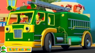 wheels on the fire truck kids song nursery rhyme by little treehouse