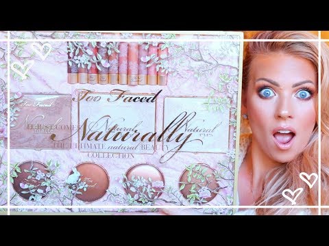 NEW! TOO FACED NATURALLY COLLECTION | Review/Swatches & Tutorial
