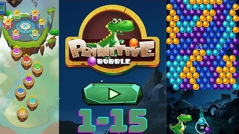 Primitive bubble Gameplay level 1-15 #gaming #games #gameplay