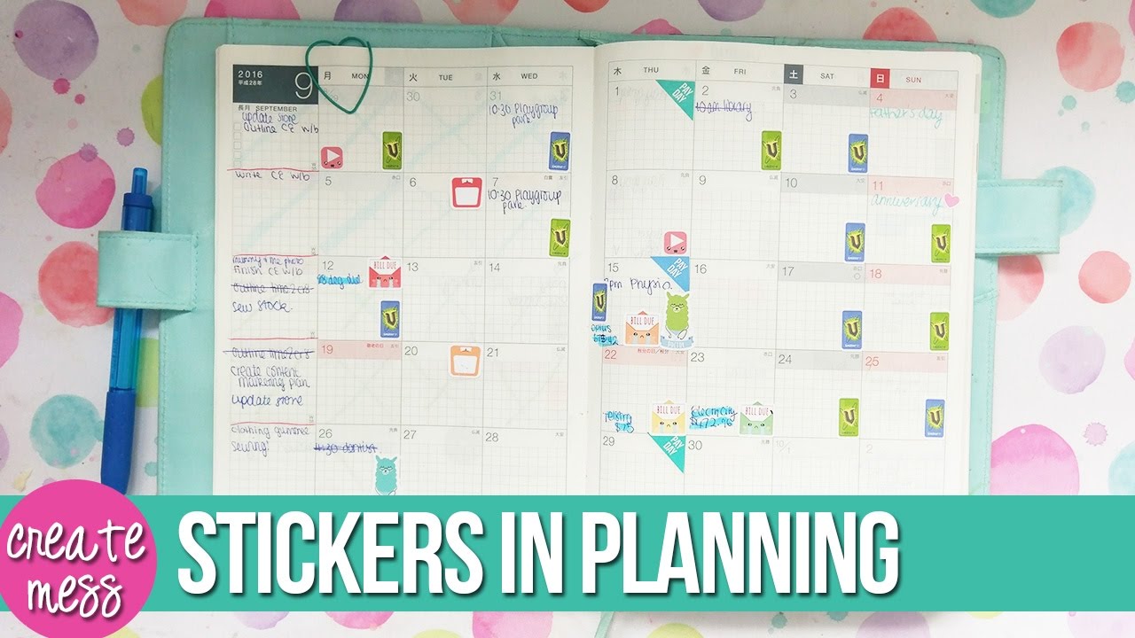 Using Stickers in Functional Planning // Hobonichi Planner 