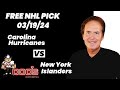 NHL Pick - Carolina Hurricanes vs New York Islanders Prediction, 3/19/2024 Free Best Bets & Odds