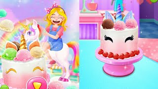 unicorn icecream cake🎂 making game screenshot 3