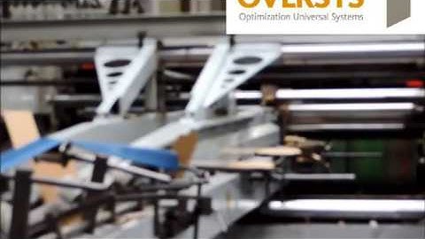 VIDEO OVERSYS U09671013 TECASA STARPRINT 3 COLOR FLEXO FOLDER GLUER