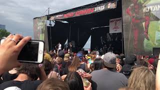 The Amity Affliction - "Open Letter" Live @ Vans Warped Tour on 7-23-2018