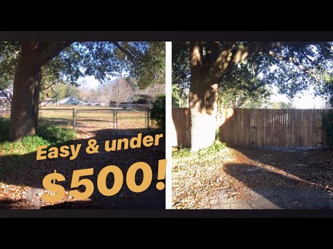 How to Turn a Chain Link Fence Into a Privacy Fence