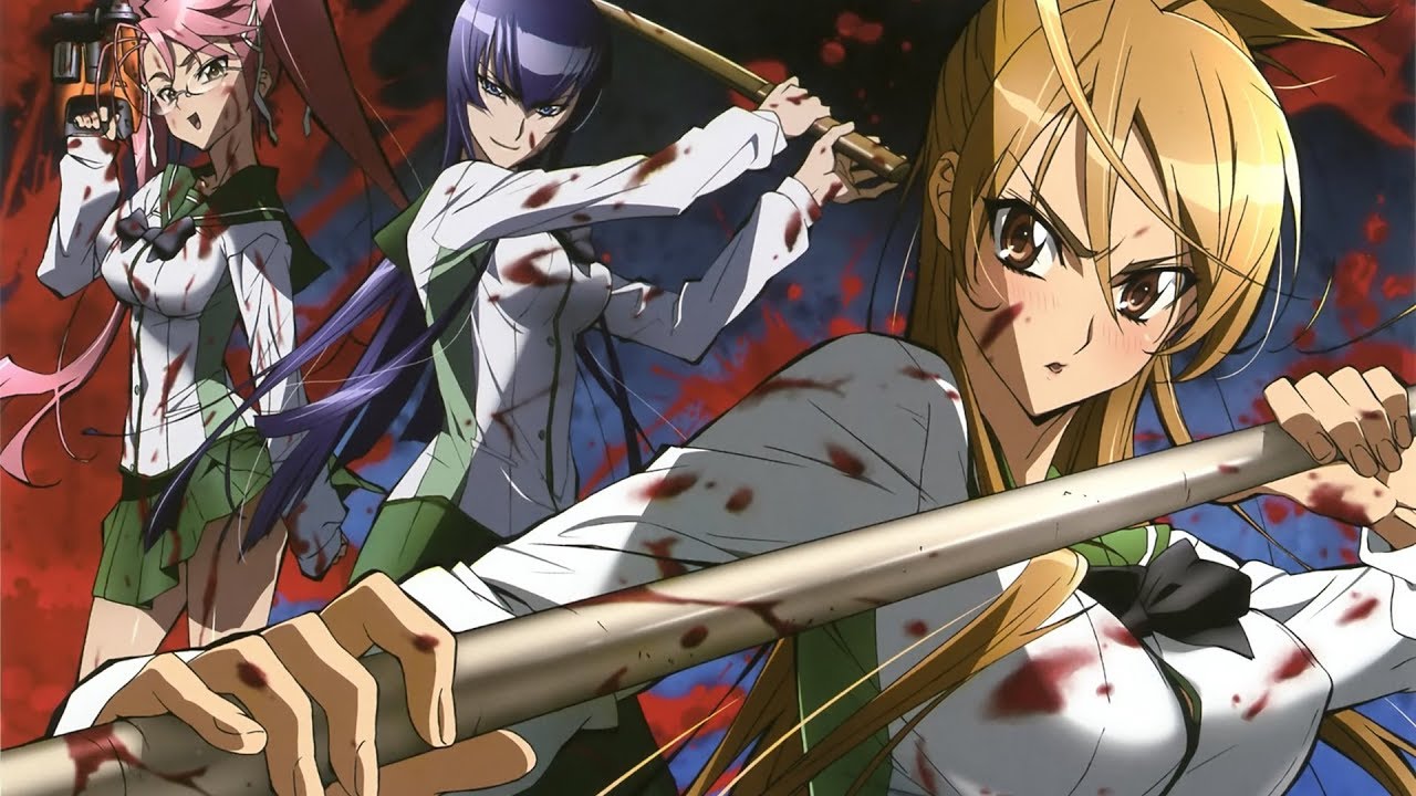 Anime and Book Messiah: Anime Review: High School of the Dead