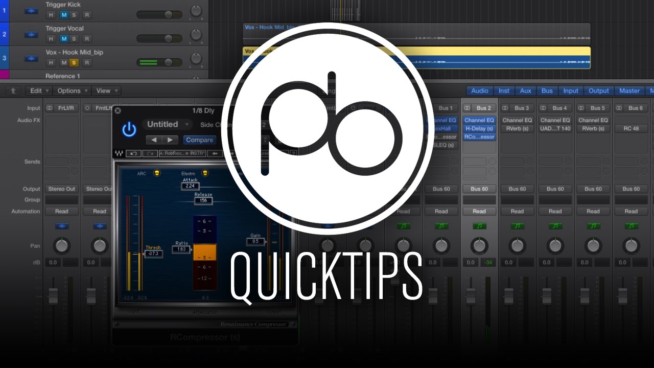 Logic Pro X Production Quick Tip Creative Vocal Sidechaining YouTube