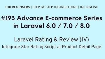 Laravel 8 E-commerce | Laravel Rating and Review | Integrate Laravel Rating System | Star Rating