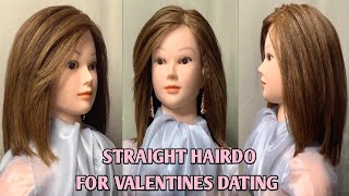 Straight Hair for Valentines with Boyfriend || Rambut lurus untuk kencan valentine bersama pacar