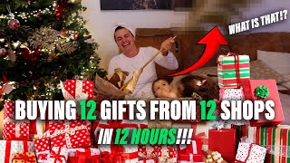Buying my fiancé 12 gifts in 12 shops in 12 hours! PLUS A BIG GIVEAWAY!