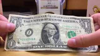 1969 C 1 dollar bill found in circulation