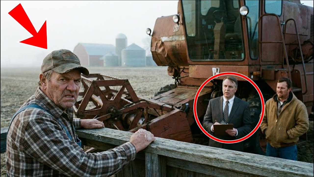 The 1979 Foreclosure Auction Came at Dawn… One Old Combine Changed the Bid