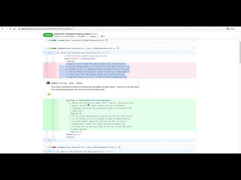 Github PR Review tricks - side by side comparison of changes