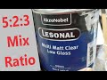 Akzonobel lesonal multi matte clear 5 2 3 mix ratio easy peasy