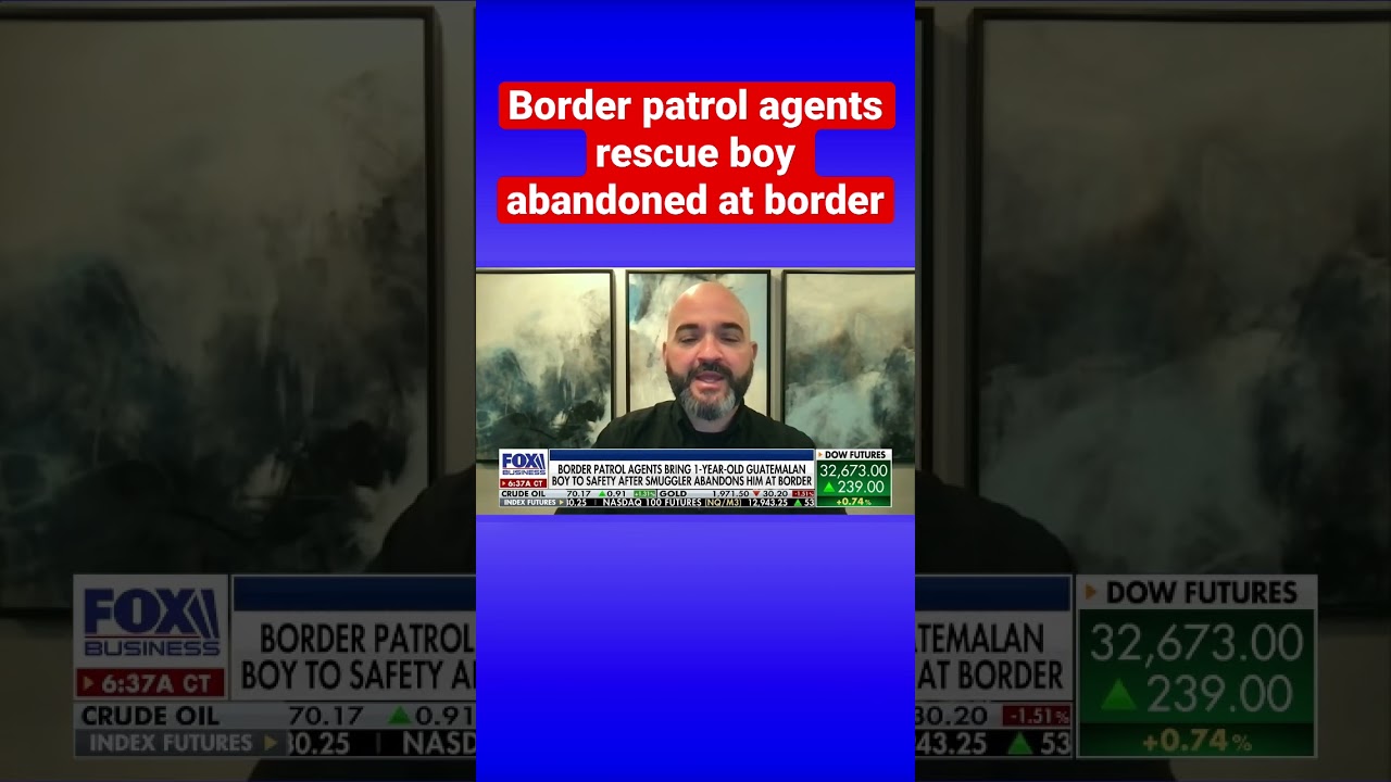 Shocking video shows moment 1-year-old boy is dumped at border #shorts